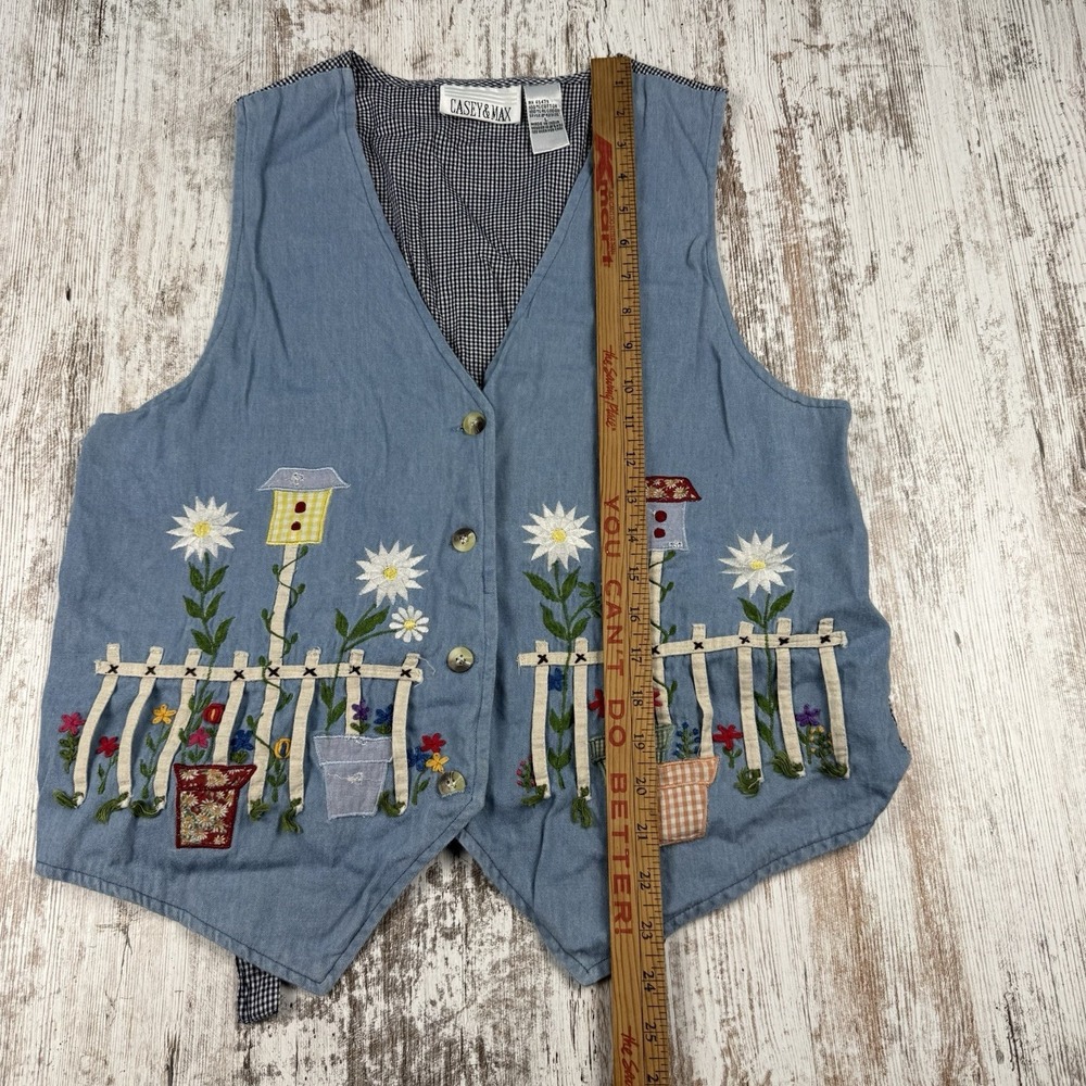 Vintage‎ Women's Studio Collection Women's Spring Garden Teacher Vest Size L - Picture 6 of 7